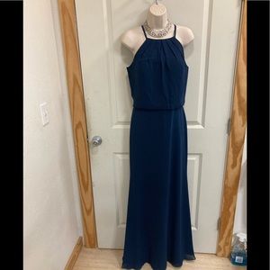 Navy maxi dress